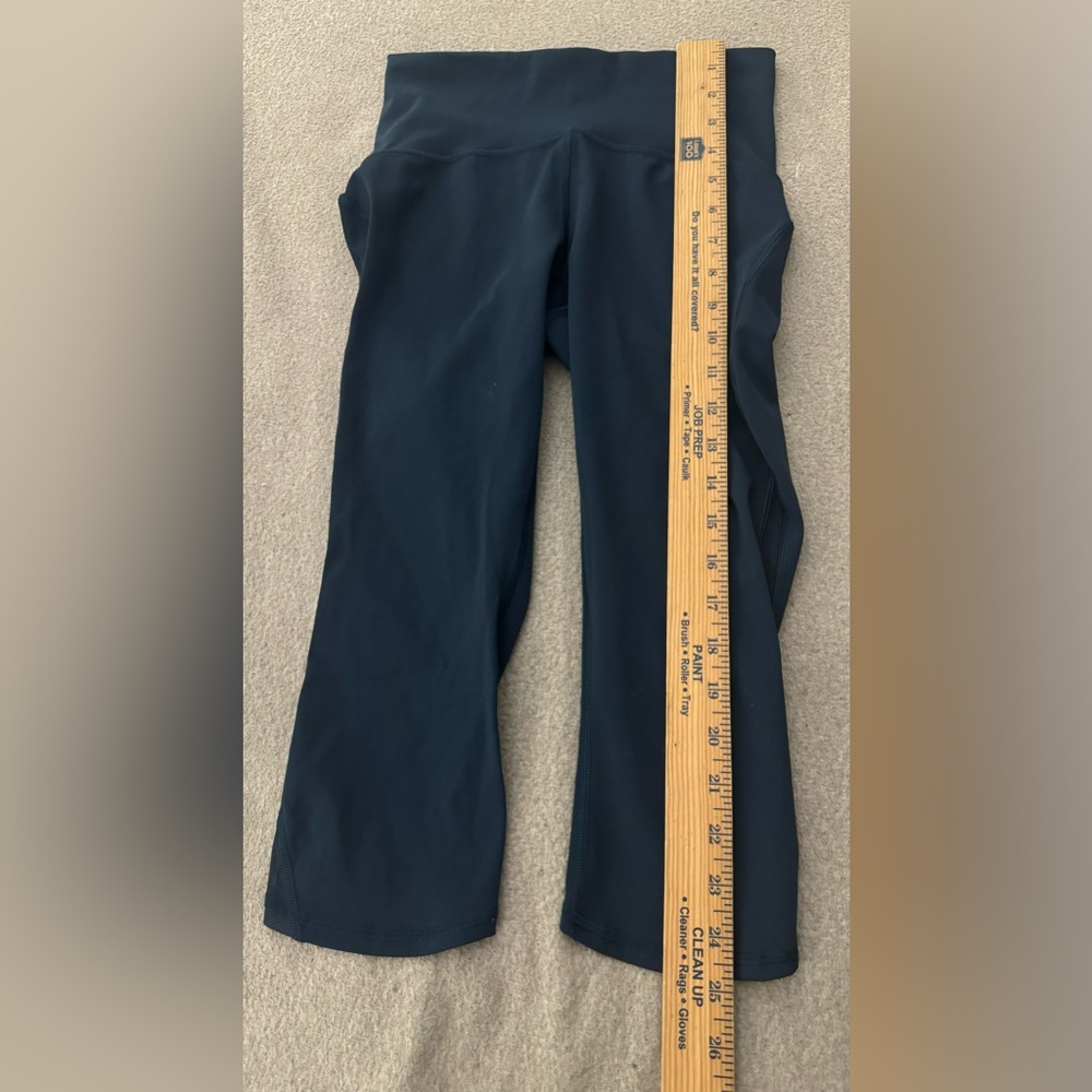 Lululemon Keep Score Mesh Crop 17" Blue High Rise Full On Luxtreme Size 4 - Picture 8 of 12